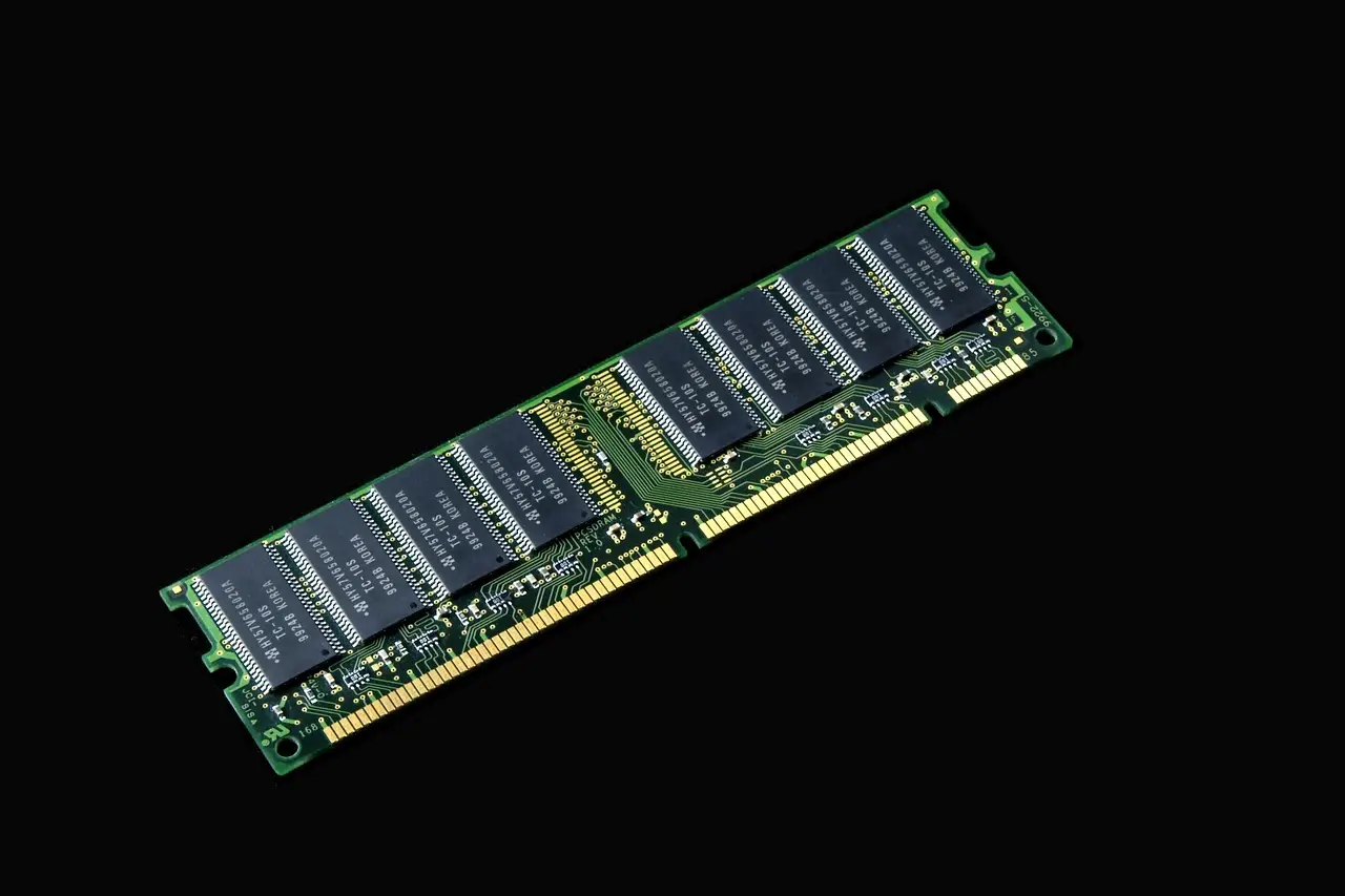 A computer memory module.