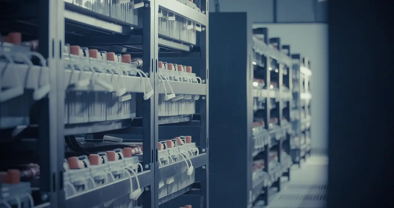 Servers in a data center.