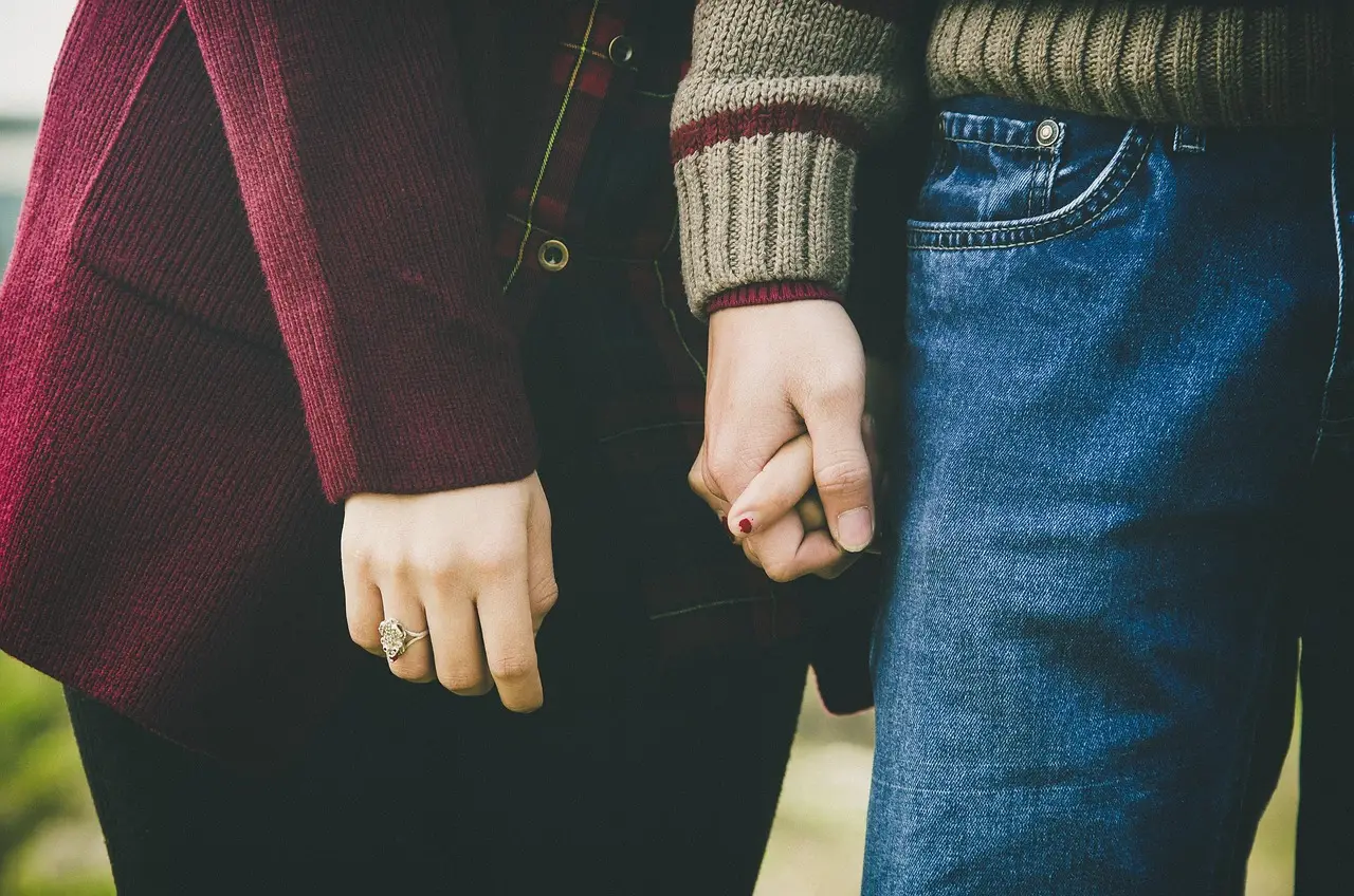 couple, holding hands, lovers, relationship