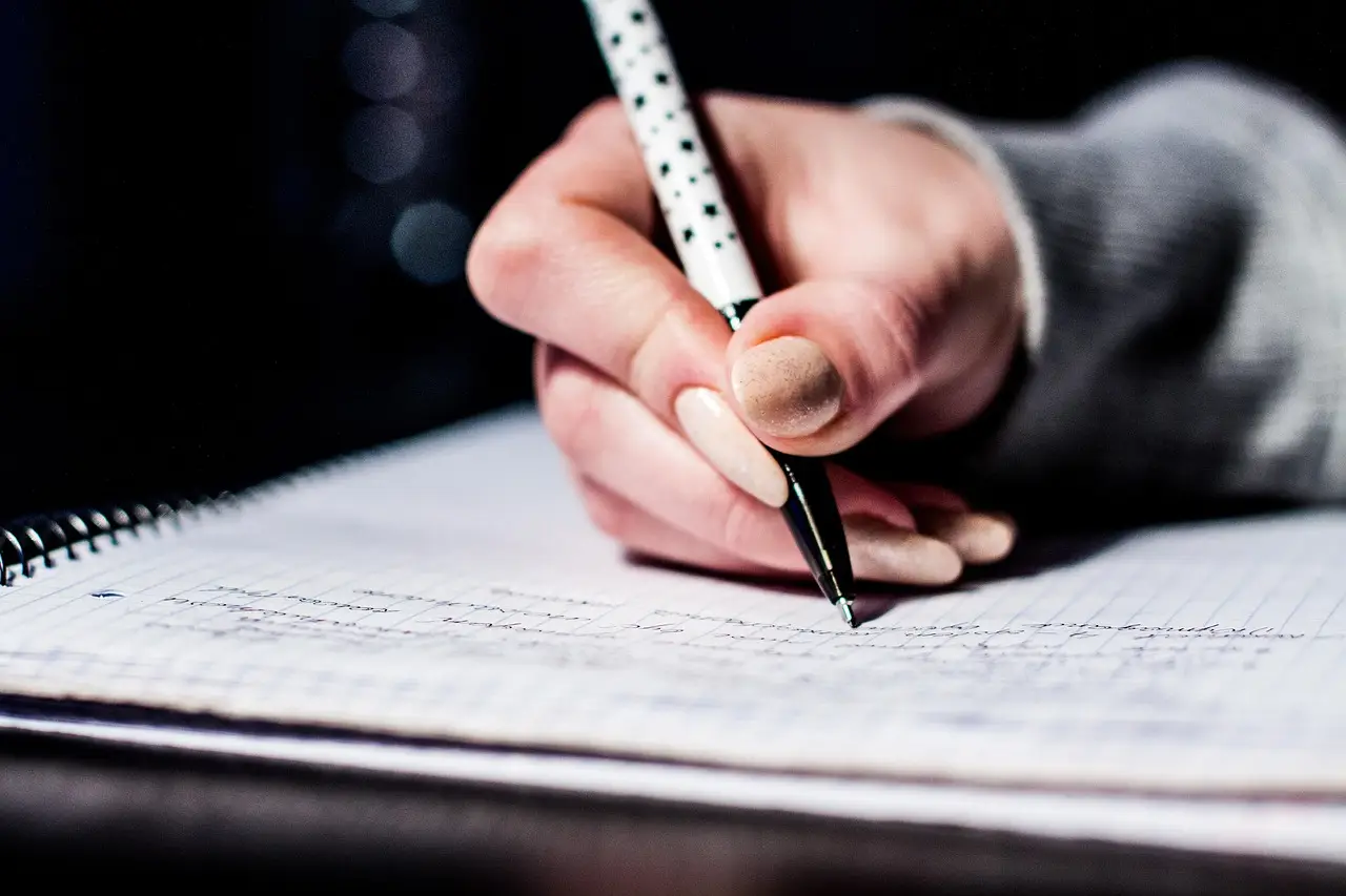 writing, notes, pen, hand
