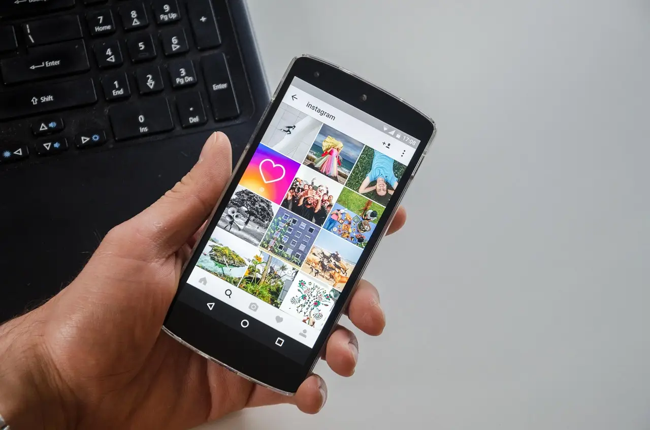 smartphone, notebook, social media, instagram