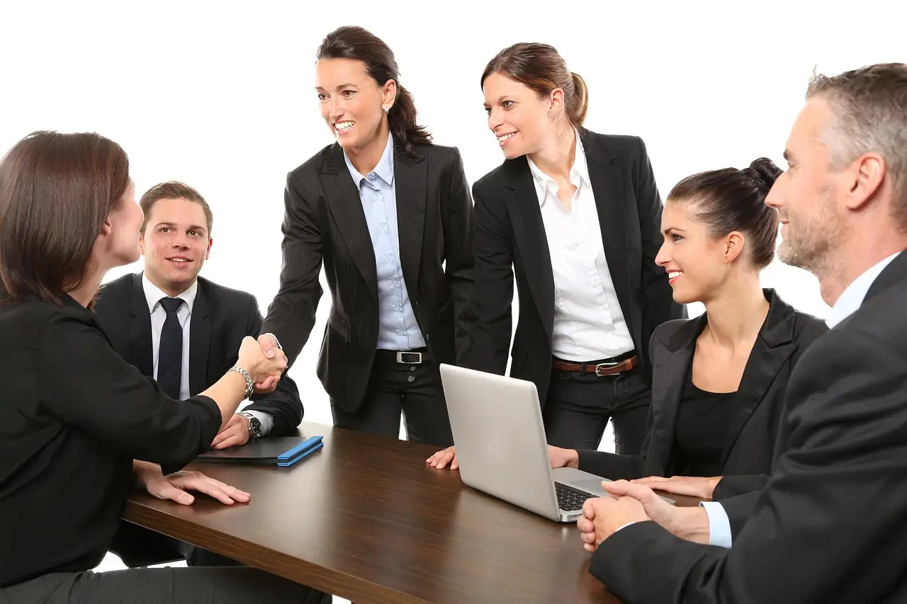 People in a business meeting