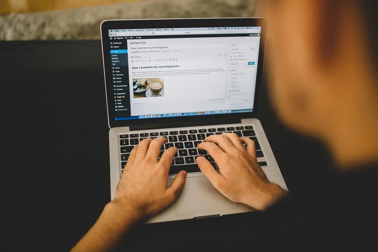 blogging, typing, wordpress, macbook