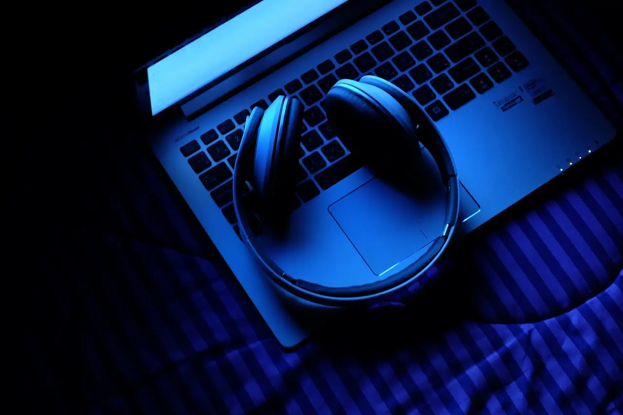 laptop, notebook, technology, music