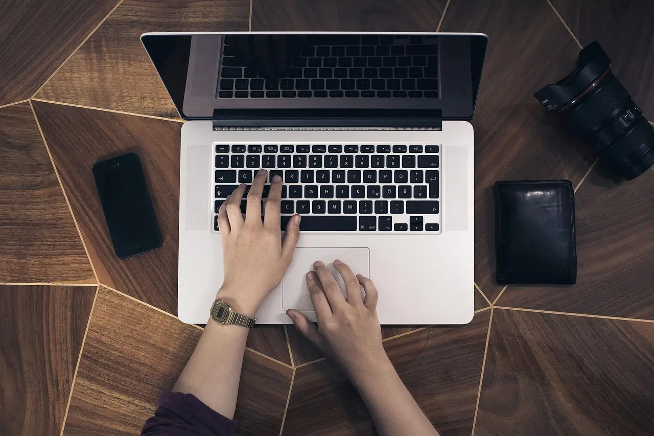 laptop, hands, gadgets, iphone