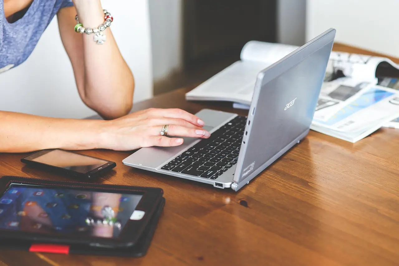 technology, laptop, keyboard, computer