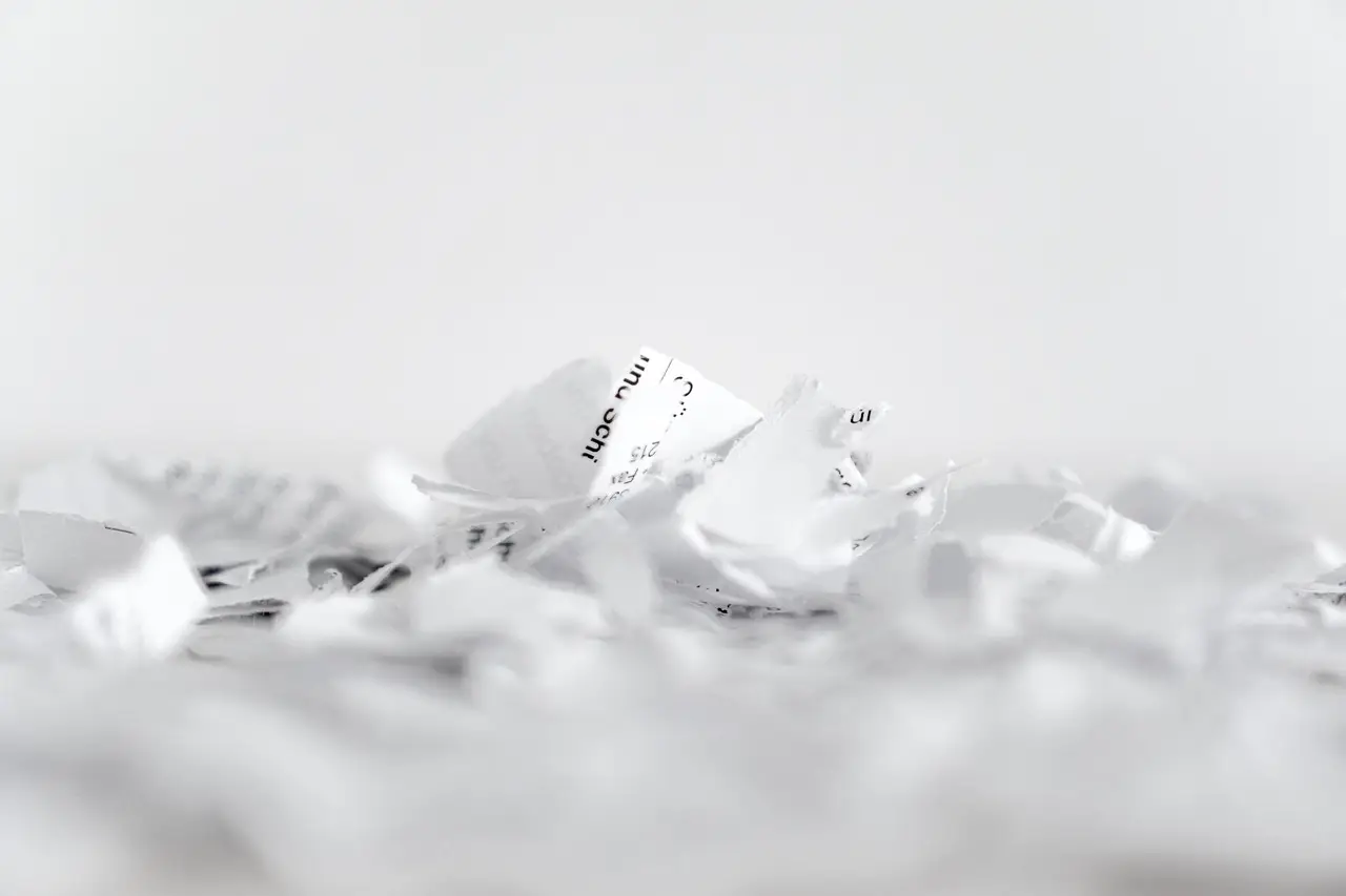 paper, shredder, flakes, recycling