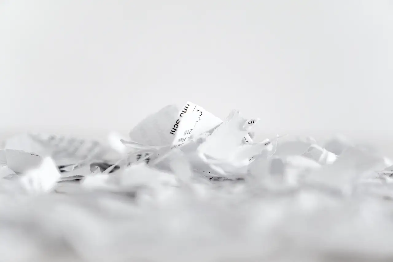 paper, shredder, flakes, recycling