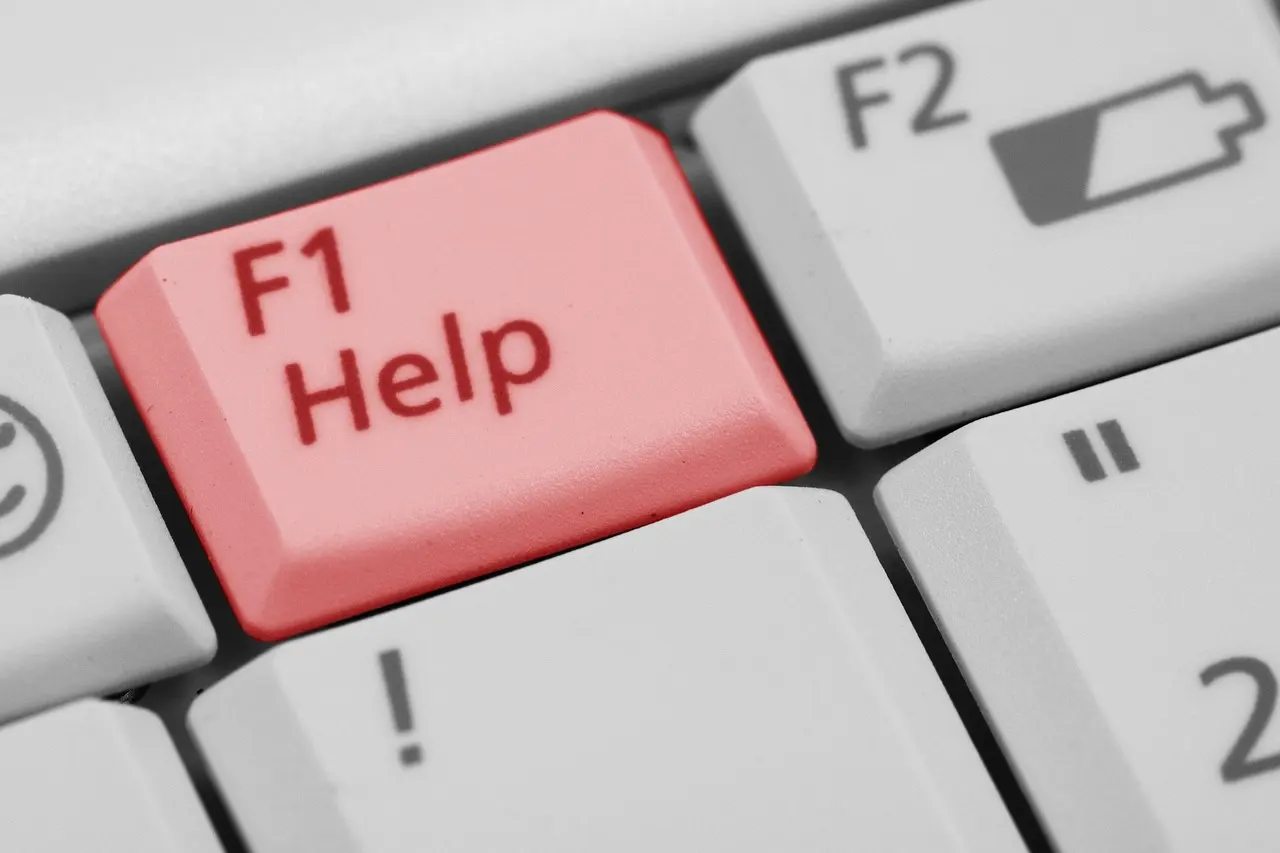 Close-up of buttons on a computer