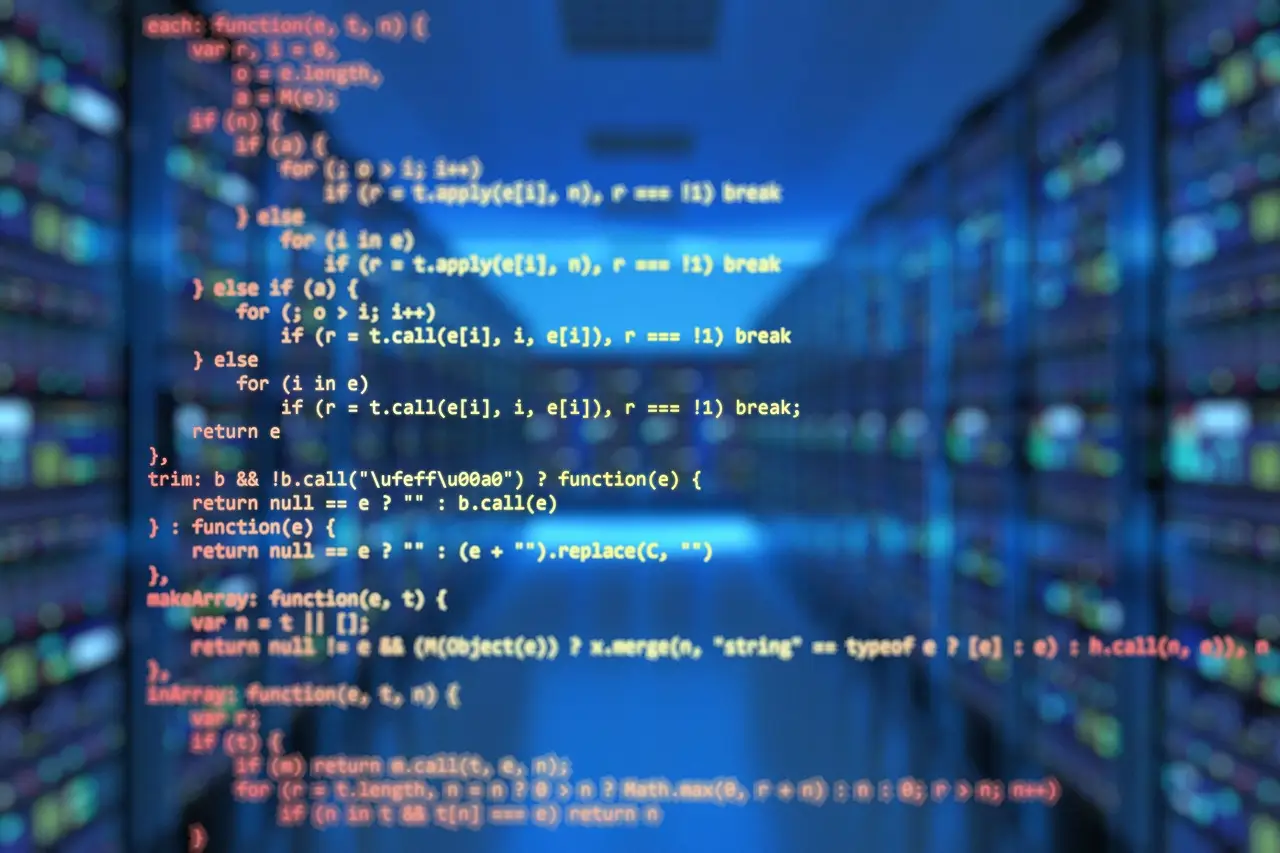 Source code on a computer screen.